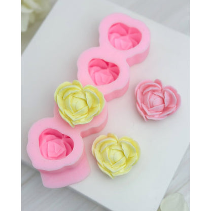 Silikonform Rosenherzen 3D