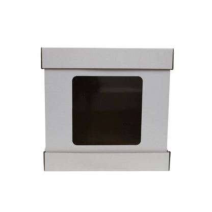 Tortenkarton 300 × 300 × 300 mm (5 Stück), mit Fenster, mit Deckel