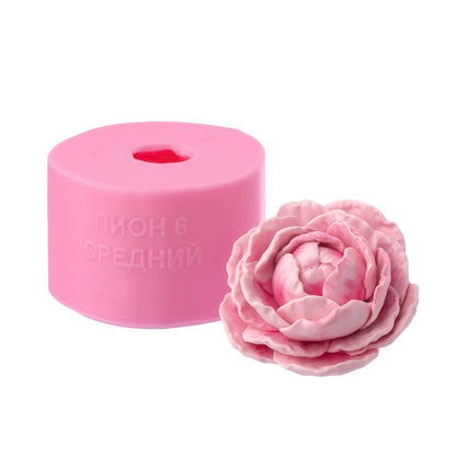 Silikonform Pfingstrose 6 (mittel) 3D