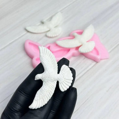 Silikonform Zwei fliegende Tauben