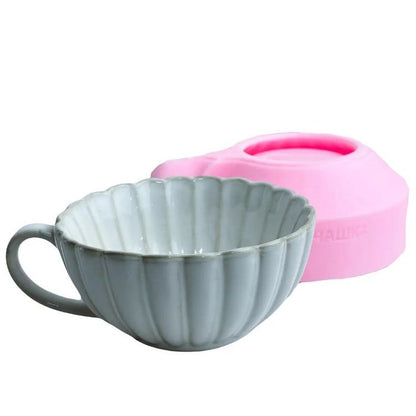 Silikonformen Tasse und Teller 3D