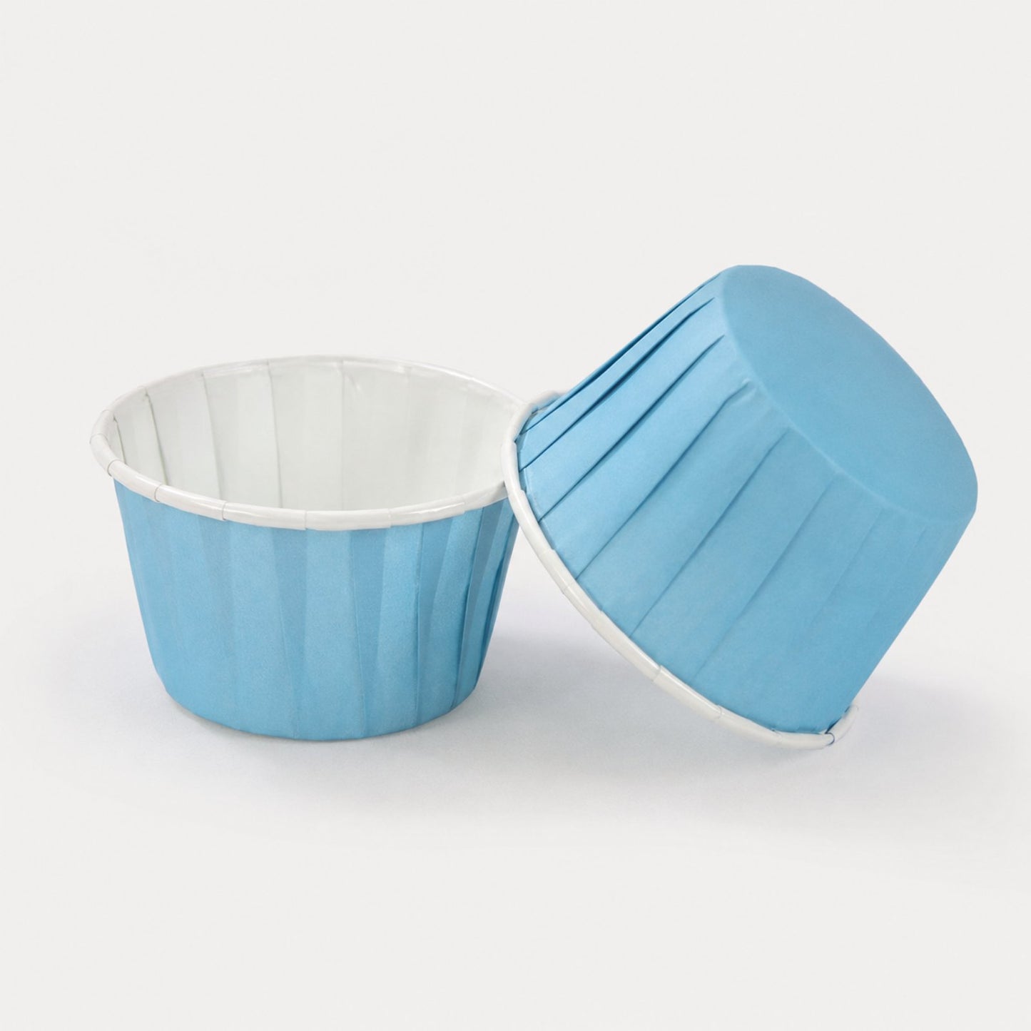 Cupcake / Muffin Backförmchen, 25 Stk – Blau/weiß
