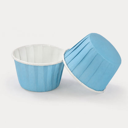 Cupcake / Muffin Backförmchen, 25 Stk – Blau/weiß