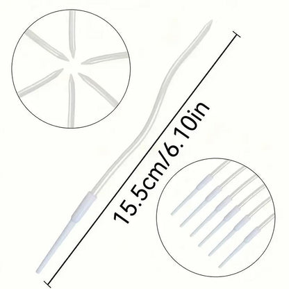 Gedrehte Kuchenkerzen, Weiße Perle, 11 cm - 6 Stk.