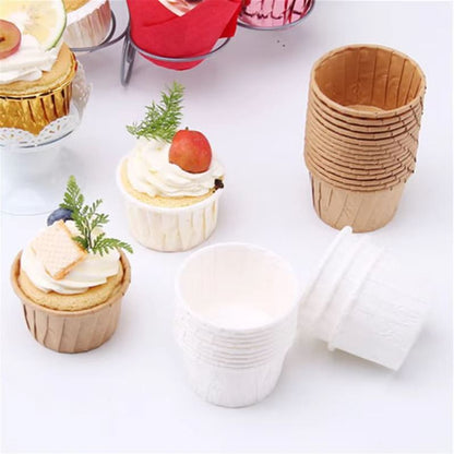 Cupcake / Muffin Backförmchen in Weiße, 100 Stk