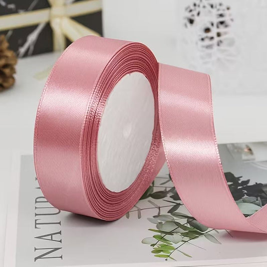 Satinband 2 cm Altrosa, 33 m Rolle