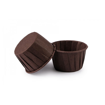 Cupcake / Muffin Backförmchen in Braun, 100 Stk