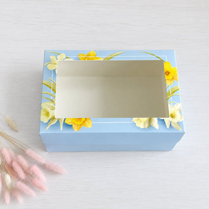 Box für Desserts mit Fenster 25x17x11 cm, Frühling, 5 Stück