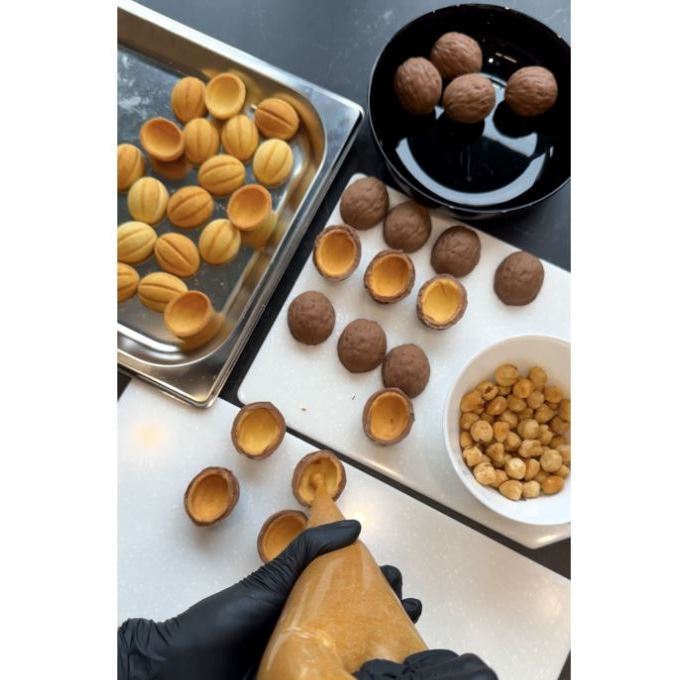 Beschreibung Silikonform Walnuss Praline