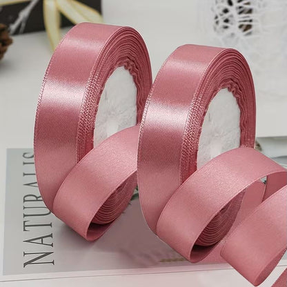 Satinband 2 cm Altrosa, 33 m Rolle