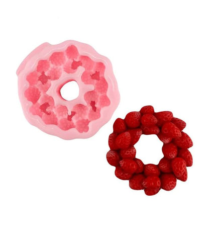 Silikonform Erdbeerkranz mini 3D