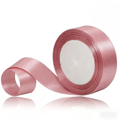 Satinband 2 cm Altrosa, 33 m Rolle