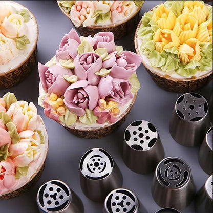 Spritztüllen Set für Tortendekoration – Blumen