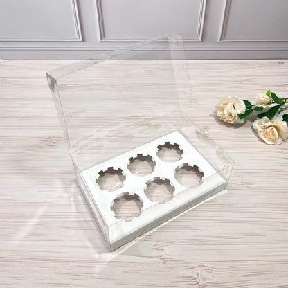 Transparente Box für 6 Cupcakes/Muffins 260x170x80 mm/PET
