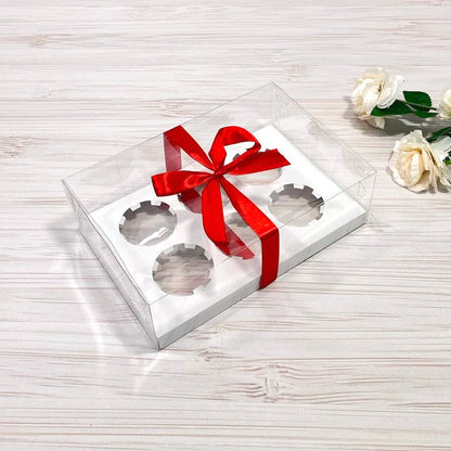 Transparente Box für 6 Cupcakes/Muffins 260x170x80 mm/PET