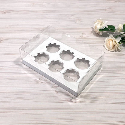 Transparente Box für 6 Cupcakes/Muffins 260x170x80 mm/PET