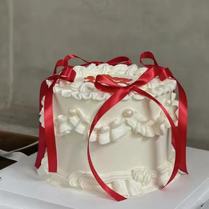 Tortenschleifen Rot – Satin (5 Stück)