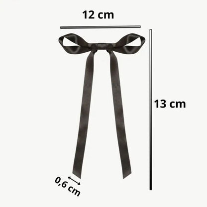 Tortenschleifen Schwarz – Satin (5 Stück)