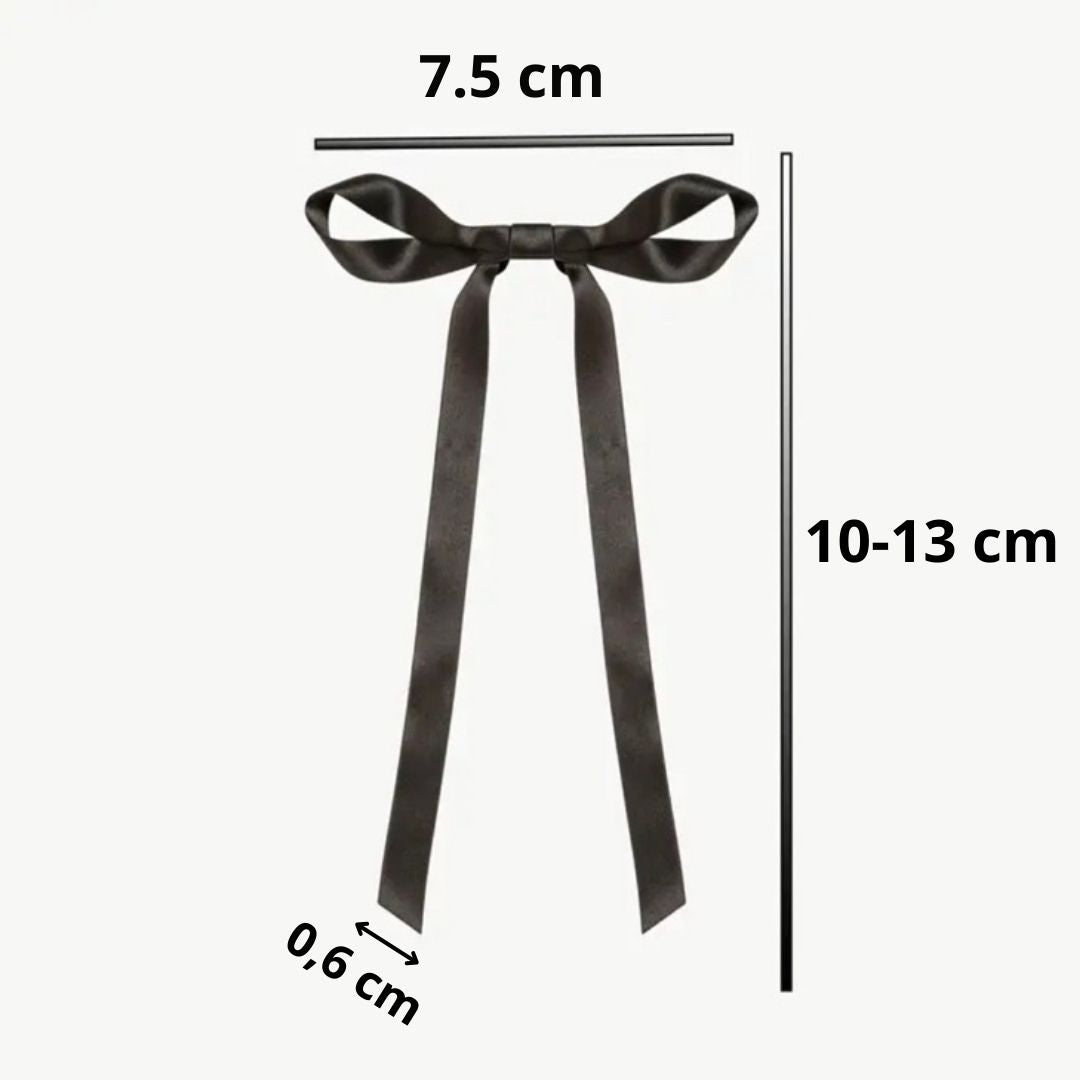 Tortenschleifen Schwarz – Satin (5 Stück)