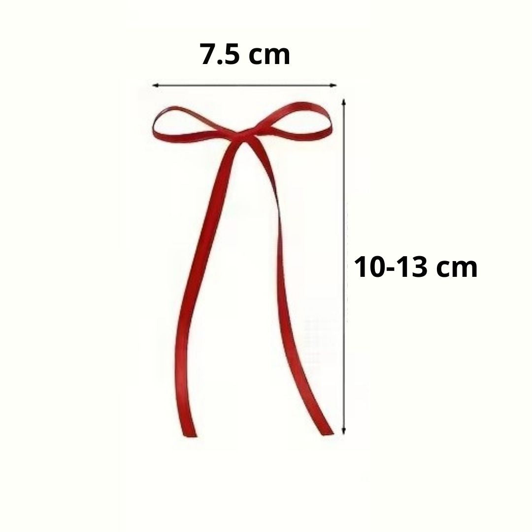 Tortenschleifen Rot – Satin (5 Stück)