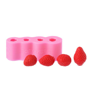 Silikonform Erdbeere 3D