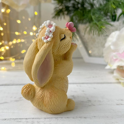 Silikonform Hase mit Schmeterling 3D