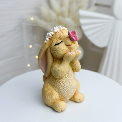 Silikonform Hase mit Schmeterling 3D