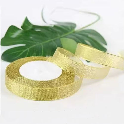 Brokatband 2 cm Gold/22,86 m Rolle