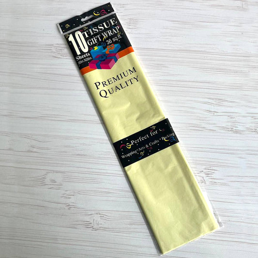 Seidenpapier 50×65 cm (10 Blatt) – Vanille