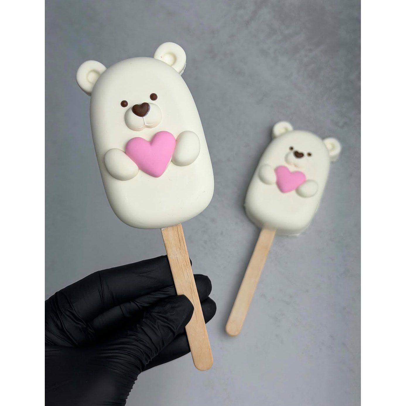 Silikonform Eis am Stiel Bär, 85 ml
