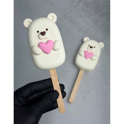 Silikonform Eis am Stiel Bär, 85 ml