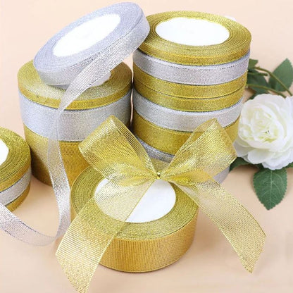 Brokatband 2 cm Gold/22,86 m Rolle