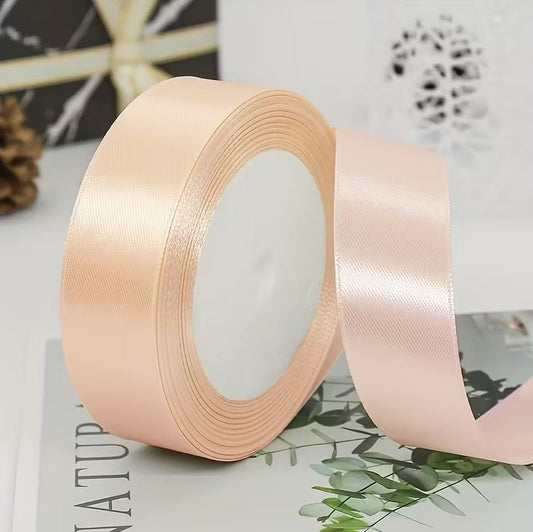 Satinband 2 cm Nude