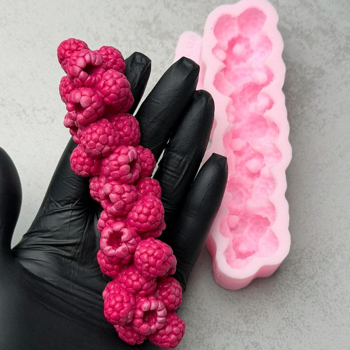 Silikonform Himbeere für Eclairs