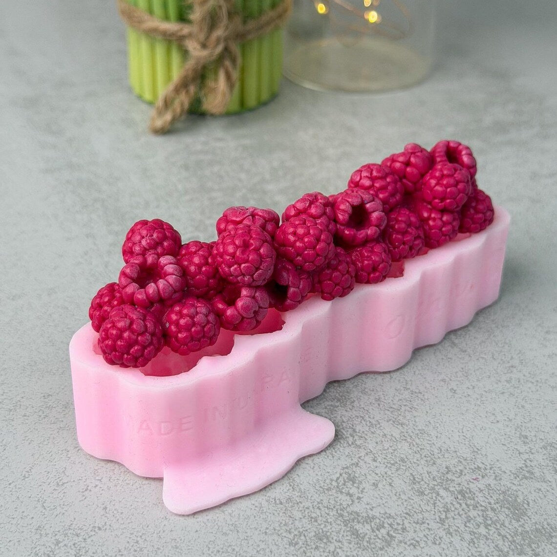 Silikonform Himbeere für Eclairs