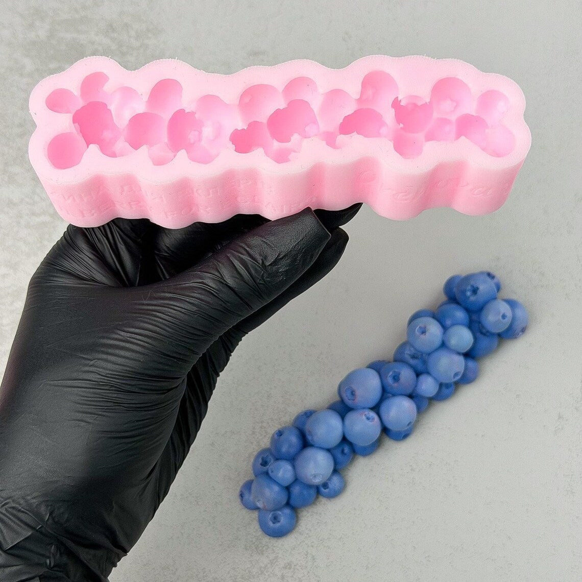 Silikonform Heidelbeere für Eclairs