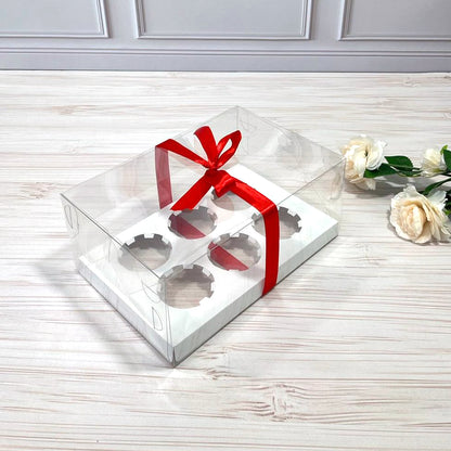 Transparente Box für 6 Cupcakes/Muffins 260x170x110 mm/PET