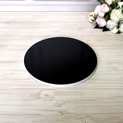 Tortenplatte Rund D25 cm (Schwarz, H12 mm), 1 Stk