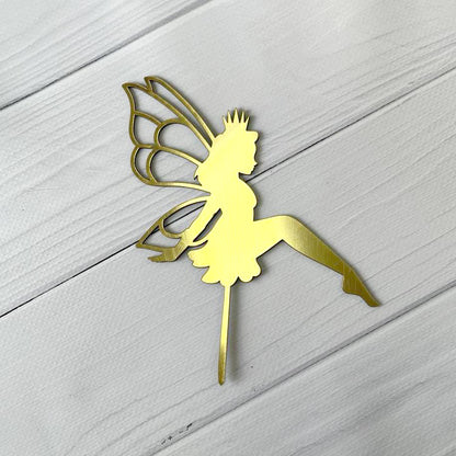 Cake Topper Fee, Gold (Dekor 16)