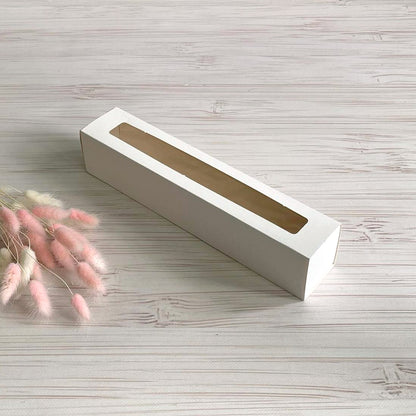Box für Macarons Weiß 30×5,5×6 cm, 5 Stk